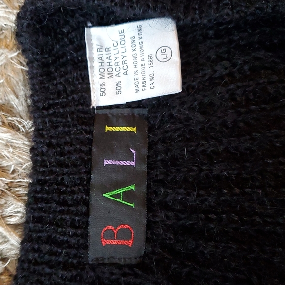 Vintage Bali mohair beaded knitted balloon sleeves cardigan size large - Picture 7 of 16